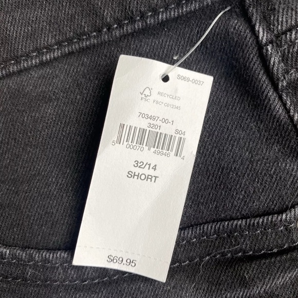 GAP Women's high rise flare stretch black denim jeans Size 32/14 Short NEW - Picture 7 of 7